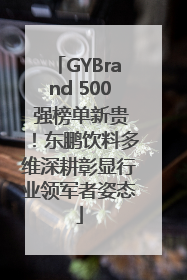 GYBrand 500 强榜单新贵！东鹏饮料多维深耕彰显行业领军者姿态
