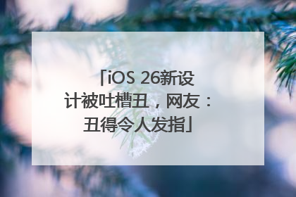iOS 26新设计被吐槽丑，网友：丑得令人发指